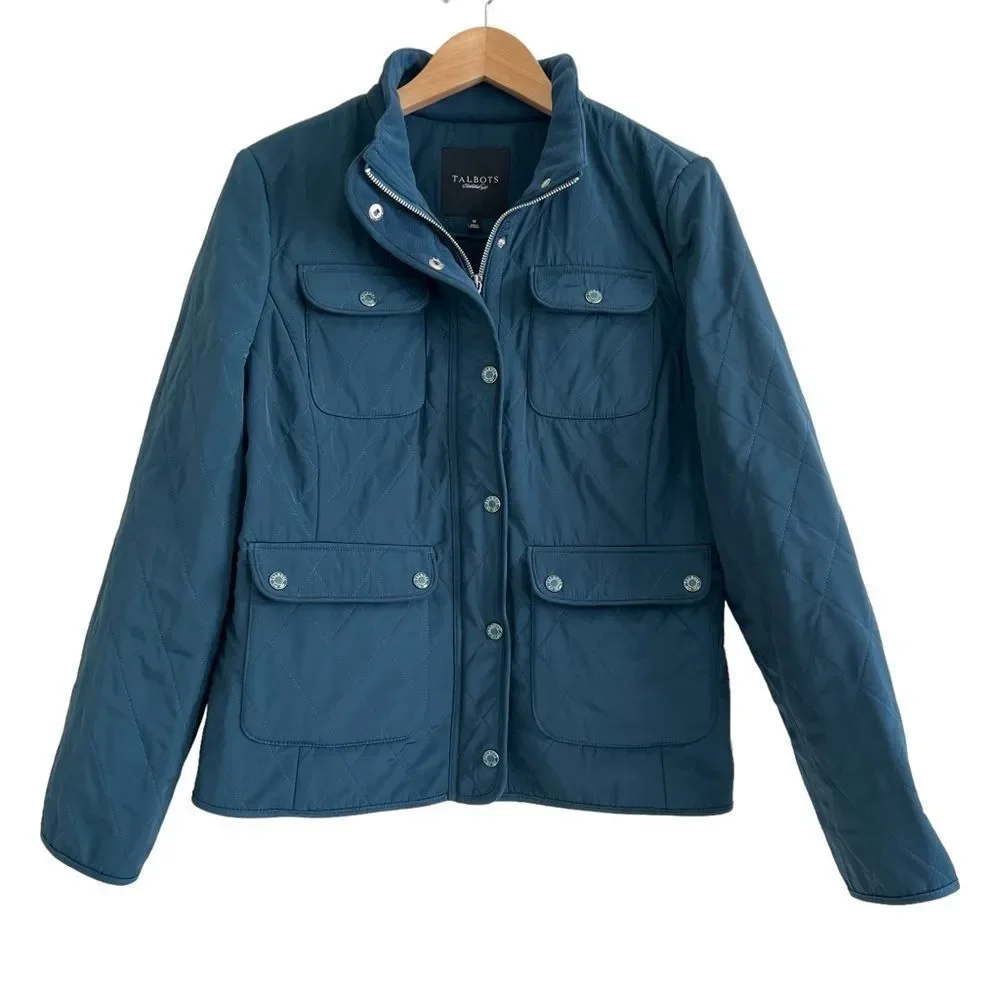 Talbots Zip Up Coat Size Medium